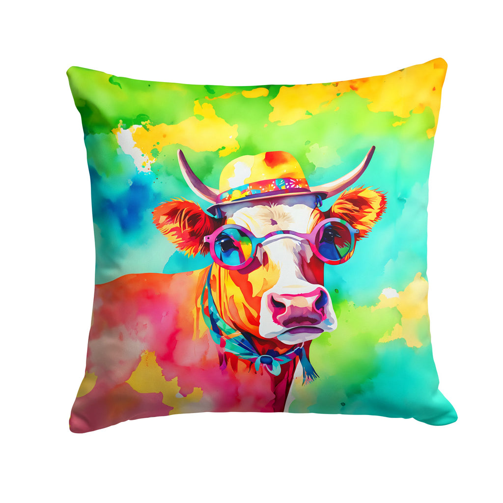 Hippie Animal Malvi Cow Throw Pillow